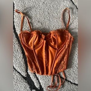 Urban Outfitters orange corset